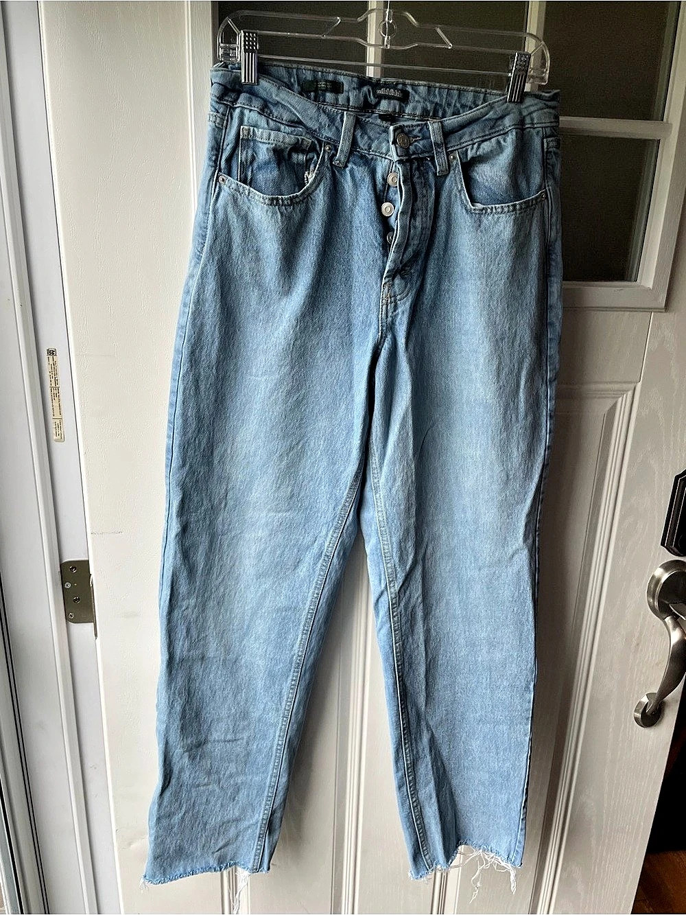 Wild Fable High Rise Straight Jeans in Blue Size Medium (8)